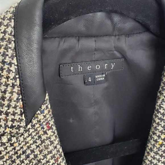 4/S Theory Aerianna Tweed Blazer Riding Jacket - Picture 3 of 8